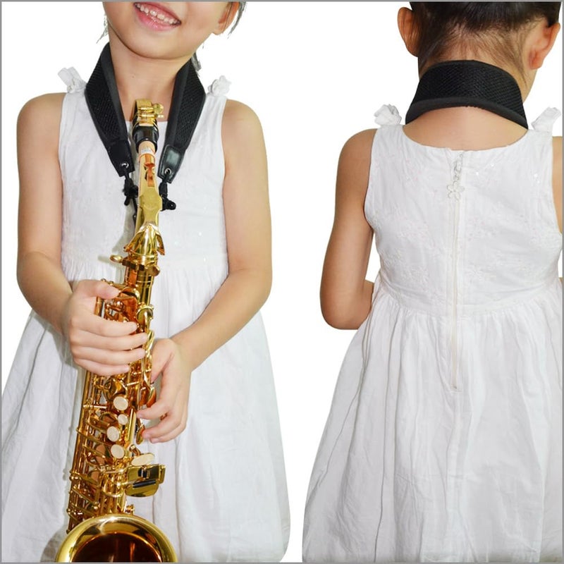 Rayzm Saxophone Strap with Metal Hook for Adults and Children, Soft Padded Adjustable Sax Neck Strap for Alto/Tenor/Soprano/Baritone Saxophones - Image 5